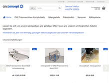 Tablet Screenshot of cnc-concept.de